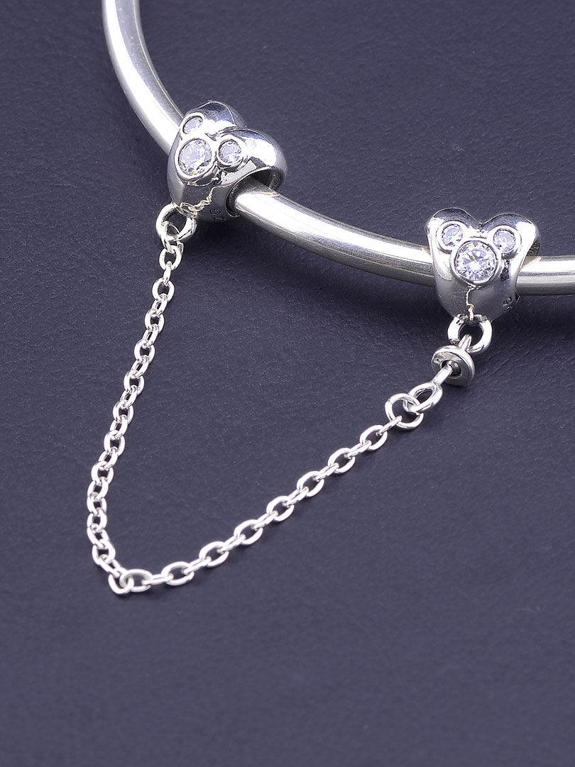 

Соединительная защитная цепочка Pandora style Фианит Серебро(925)4,95 г. 077368