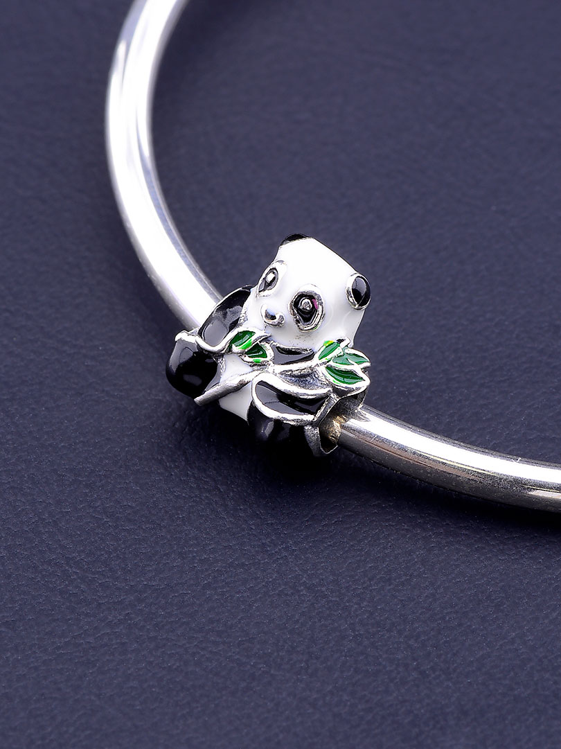 

Шарм Панда бусина на браслет Pandora Style Эмаль Серебро(925) 082834