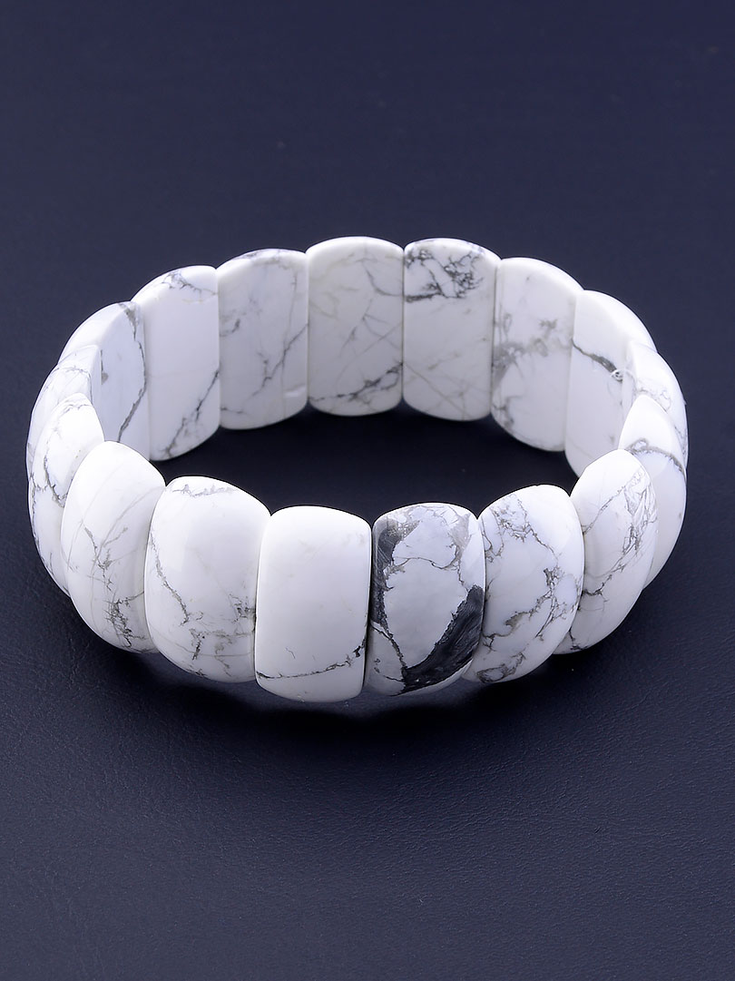 

Браслет Кахолонг белый 20 см. 073939