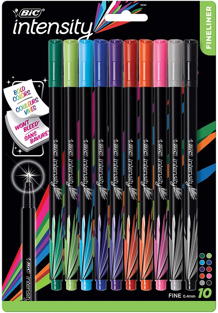 

Ручки лайнери BIC Intensity Fineliner Marker Pen 10 шт (FPINFAP10) (B01N9VYTYC)