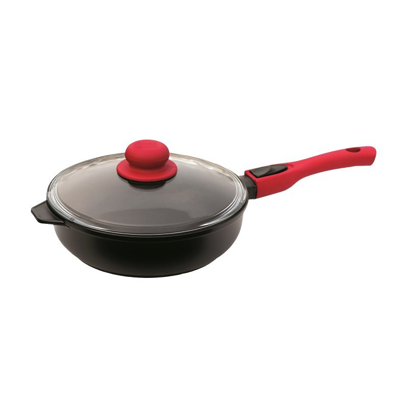 

Сковорода Биол Титанал со съемной ручкой и стеклянной крышкой 28х7.7см (2806ПС)