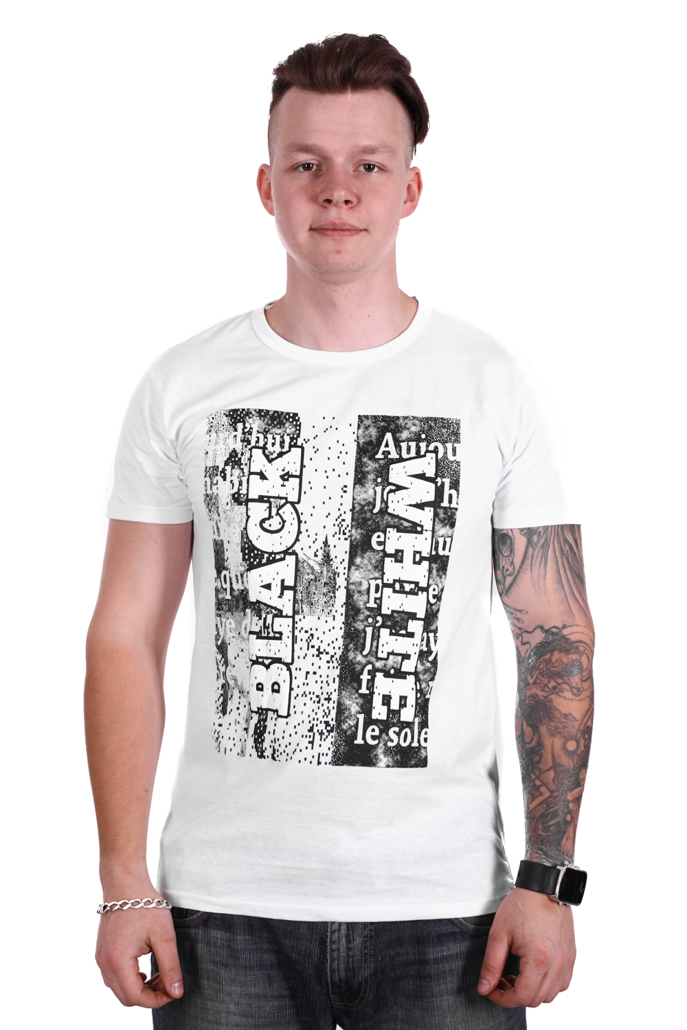 

Футболка ZUKE Black White f1910/4 Белая, Футболка ZUKE Black White f1910/4 Белая L