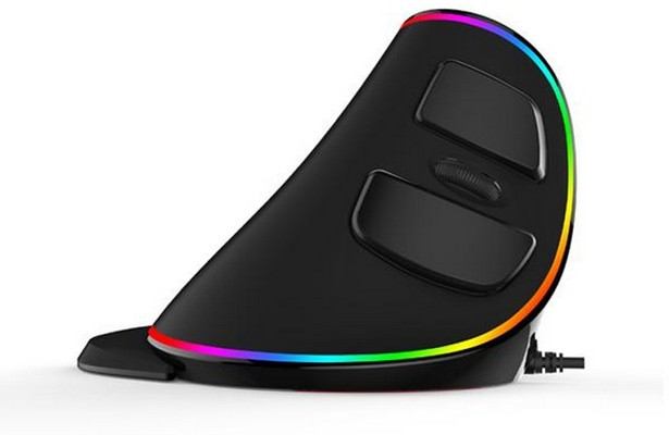 

Вертикальная мышь Delux M618 Plus RGB