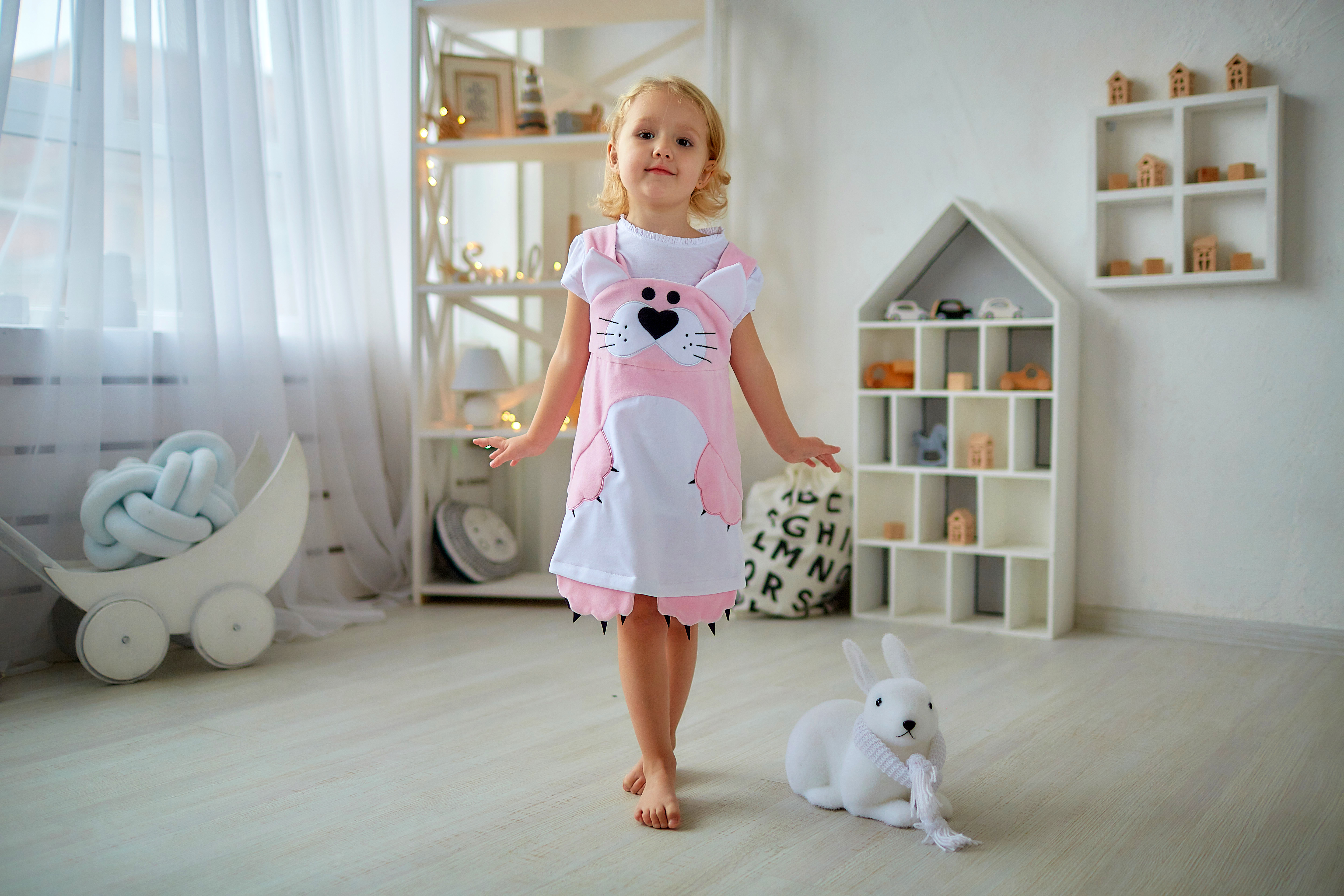 

Сарафаны для малышей Dora СФР02Котик 92 см розовый