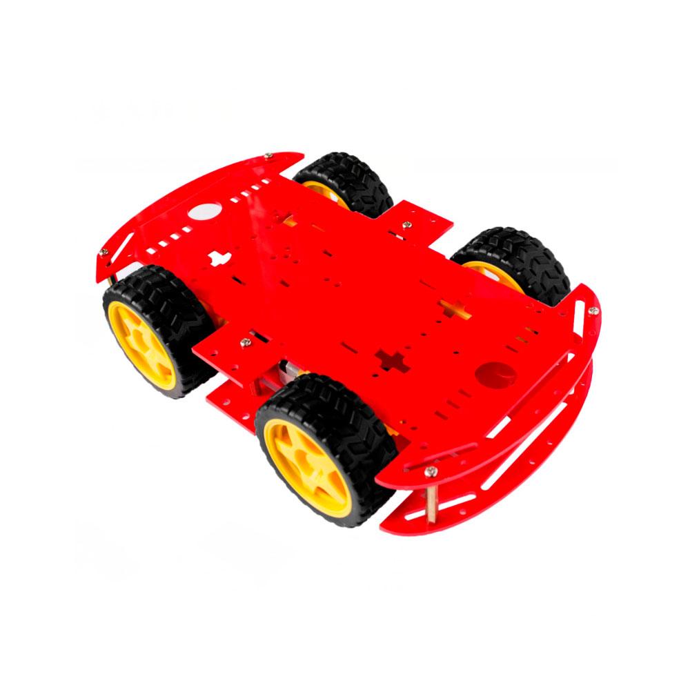 

Шасси 4 WD Красная платформа для Arduino