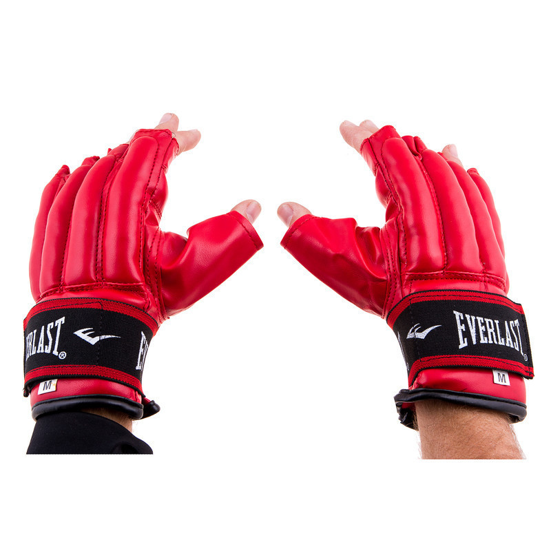 

Перчатки шингарты Everlast RexionStrap DX, М красный