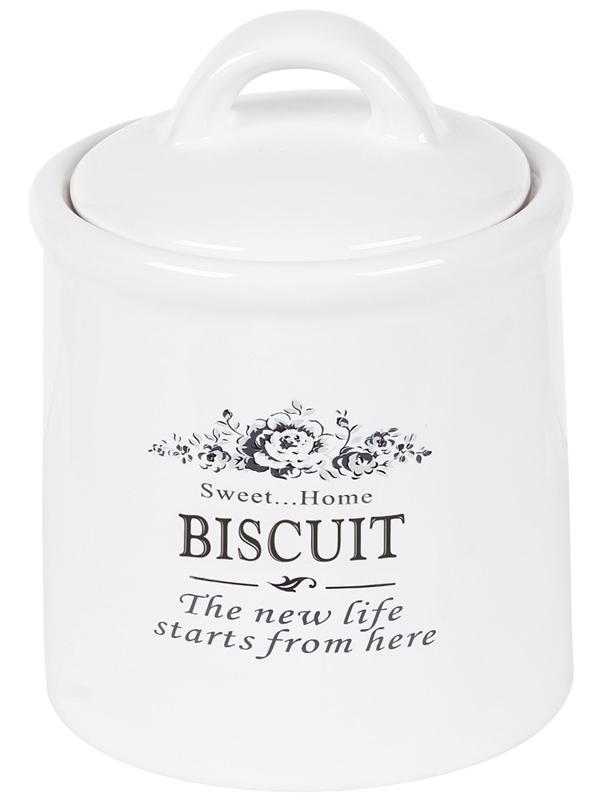 

Банка керамическая Sweet Home BISCUIT 1500мл для хранения конфет и печенья Bona BD-875-324