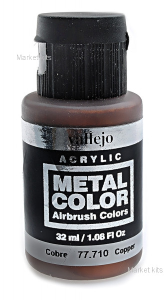 

Краска акриловая "Metal Color" медь, 32 мл Vallejo (VLJ77710)