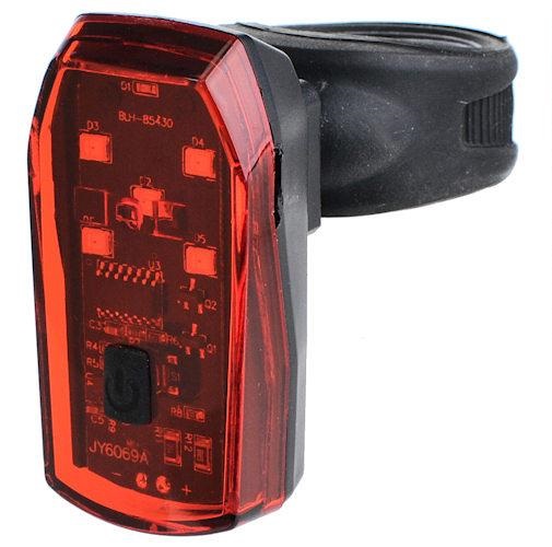 

Фара задняя X-Light JY-6069A 5x0.5Watt 2 x AAA, красный (A-O-B-P-0330)