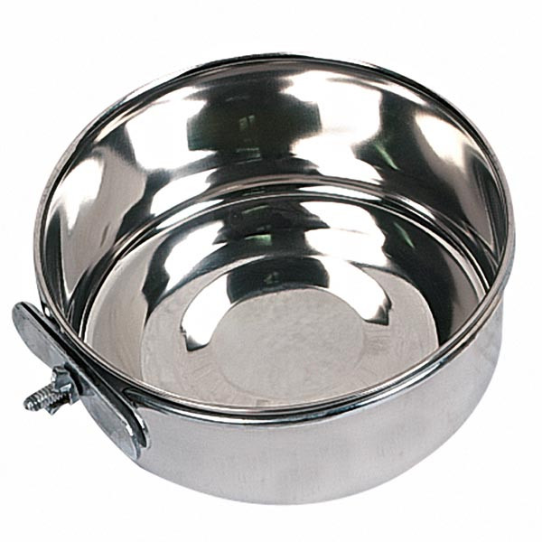 

Миска из нержавейки, с винтовым креплением, для клетки Flamingo FEEDER