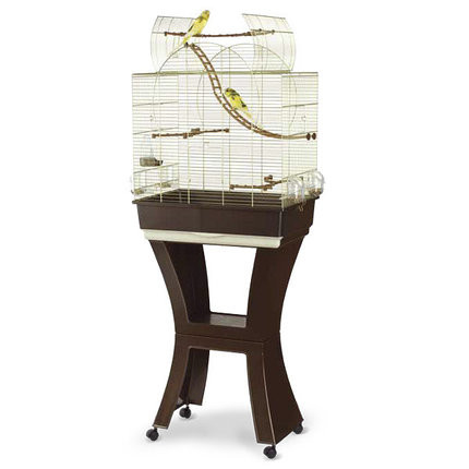 

Imac Matilde клетка для попугаев с подставкой, пластик, латунь