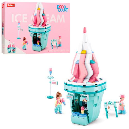 

Конструктор кафе-мороженое SLUBAN , фигурки, 301 деталей (M38-B0705G)