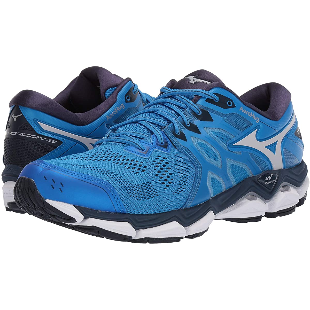 

Кроссовки для бега мужские Mizuno Wave Horizon 3 Голубой размер 40.5