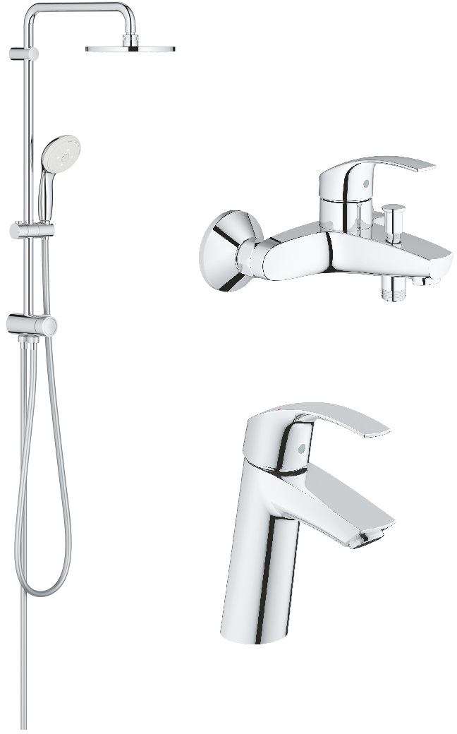 

Набор смесителей GROHE Eurosmart 123389M (23324001+27389002+33300002)