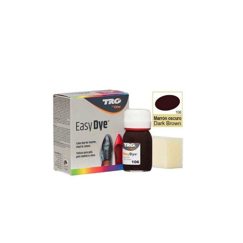 

Краска для кожи темно коричневая 106 TRG Easy Dye, 25 мл