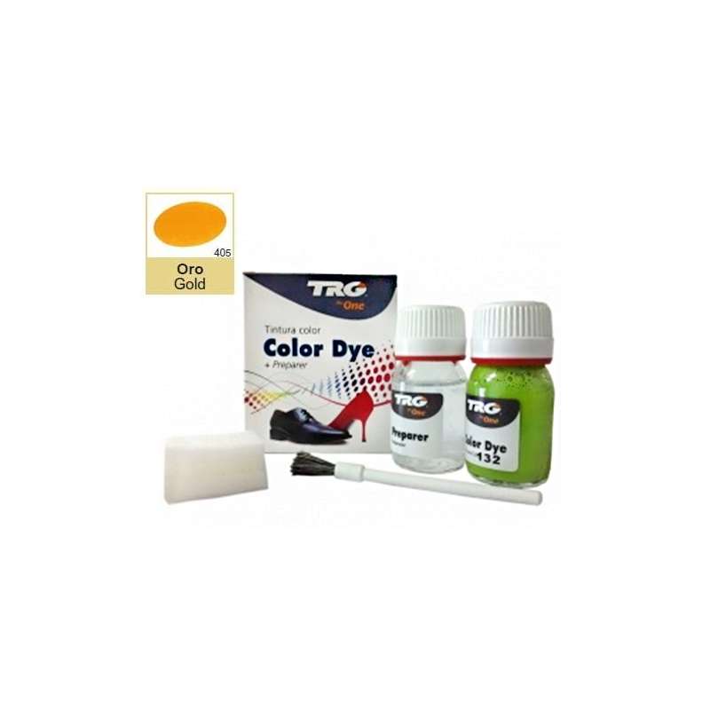 

Глянцевая золотая краска для кожи и обуви Trg Color Dye Double