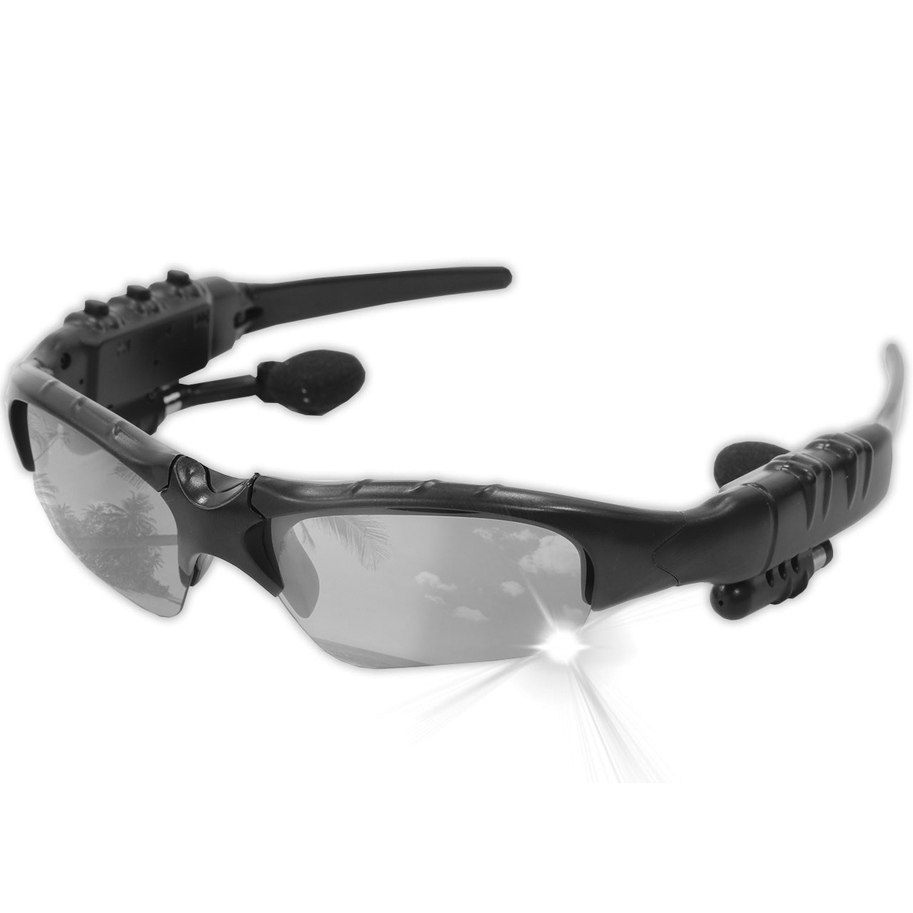 

Беспроводная Bluetooth гарнитура-очки Lesko HBS-368 блютуз 4.1 Black