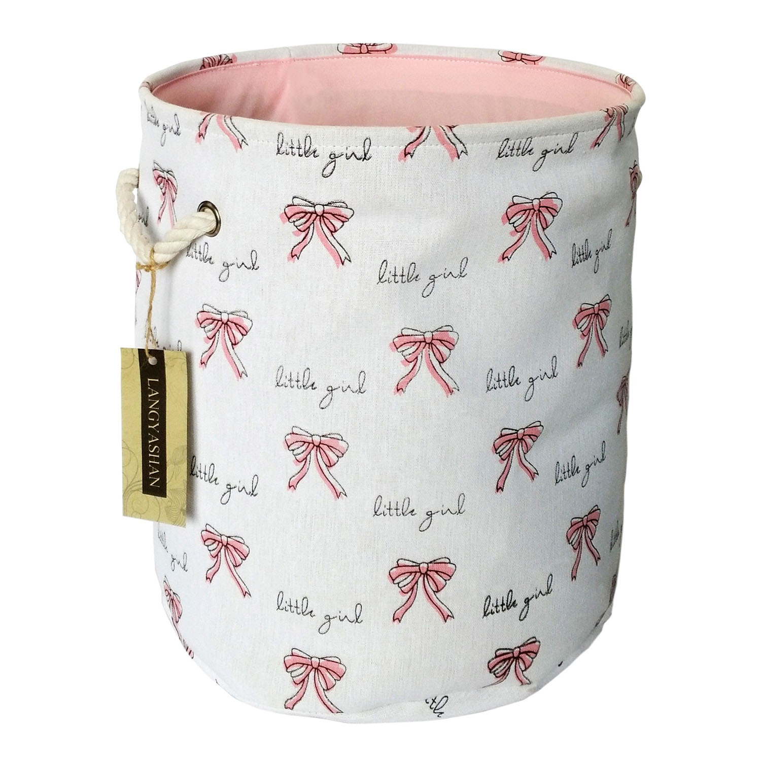 

Корзина для игрушек, белья, хранения Бантики Berni Home Белый (49030)