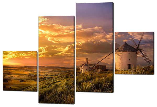 

Модульная картина Interno Холст Мельница на холме 126х85см (R336М)