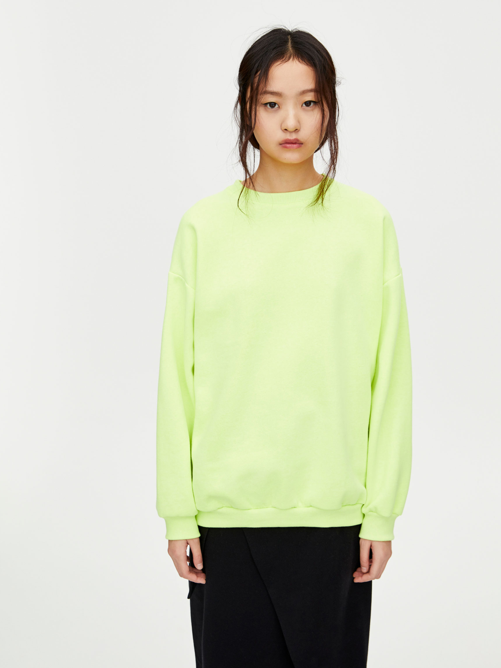 

Свитшот Pull & Bear 9591-387-301 S Салатовый