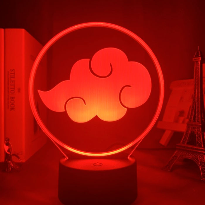 

Настольный светильник-ночник Знак Акацуки Наруто Naruto Аниме настольная 3D Лампа 16 Цветов USB (7930)