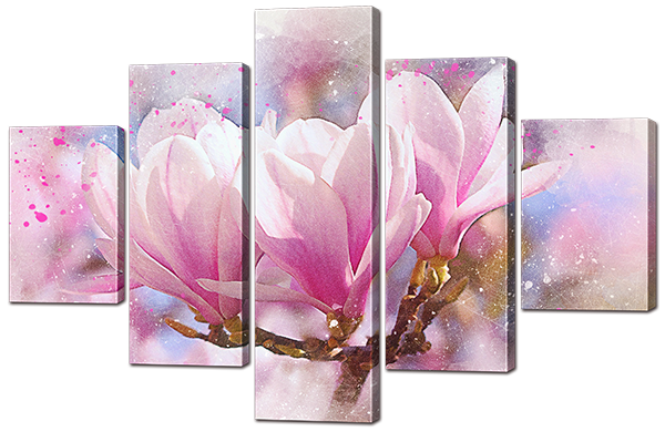 

Модульная картина Interno Эко кожа Магнолия 108х70см (А852S)