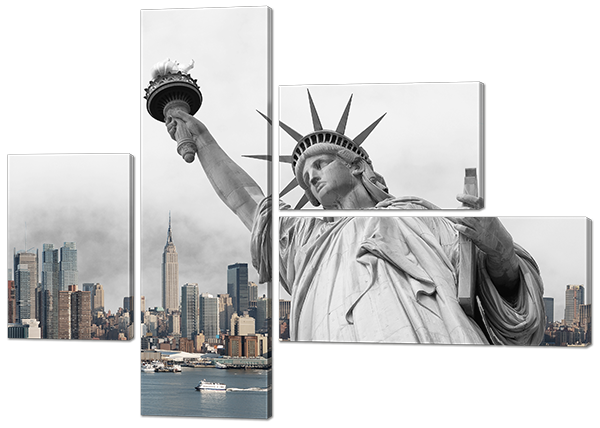 

Модульная картина Interno Холст Статуя свободы 152x109см