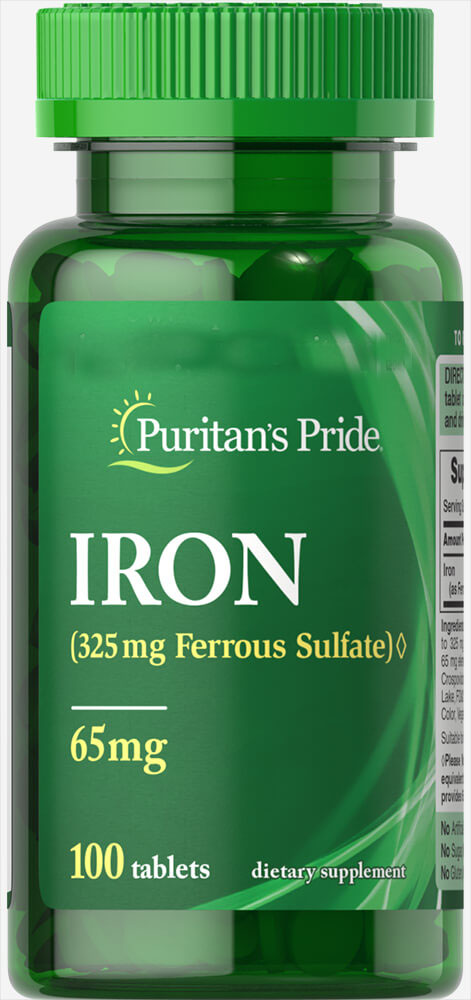 

Витамины Puritan's Pride Iron 65 mg 100 таблеток (4384301586)