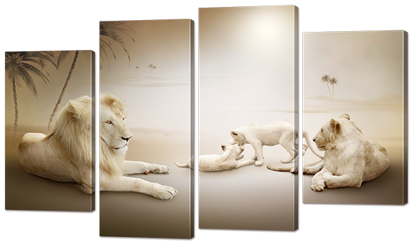 

Модульная картина Interno Эко кожа Прайд 140x89см