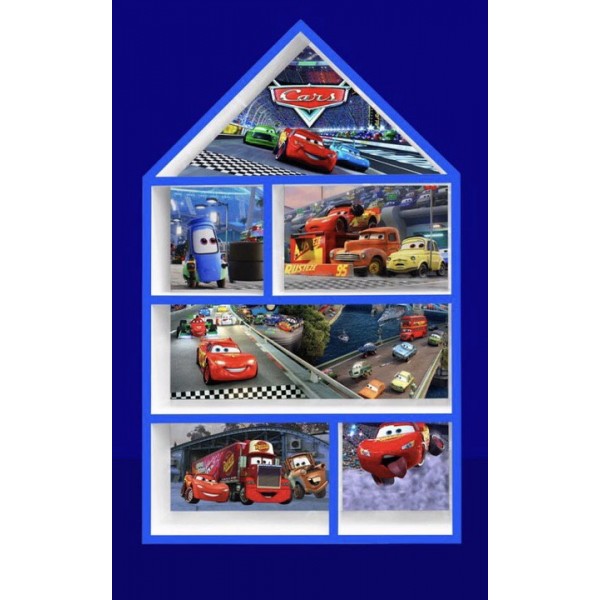 

Домик-Полка (стеллаж) для игрушек Toys 95*55*20 см. Тачки 1213