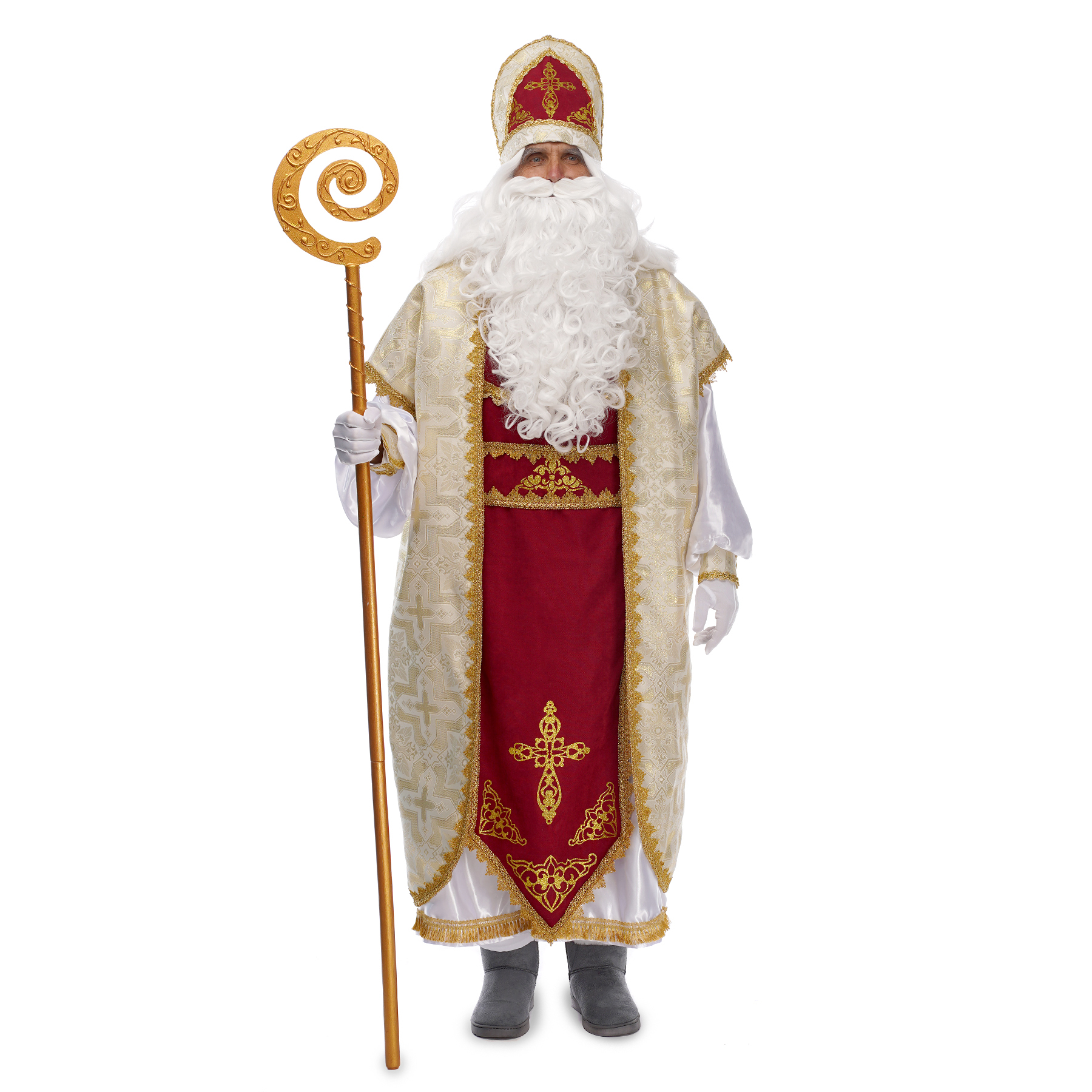 

Костюм Святого Николая Santa Store Чудотворец Золотой 175-186см СВМ-Ч011-XL