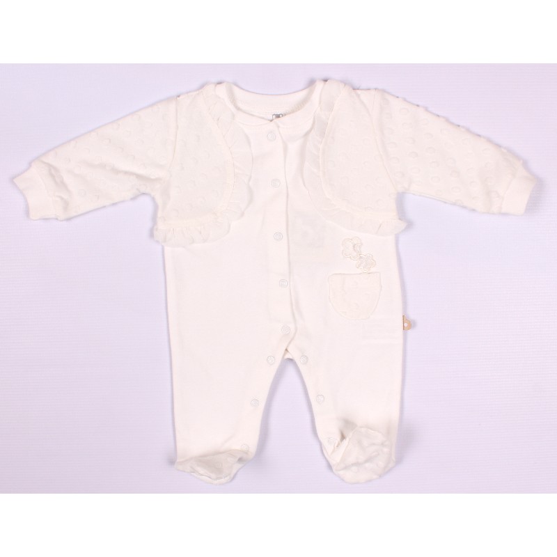

Комбинезон для девочки BIBABY 60068 56 см кремовый (408748)