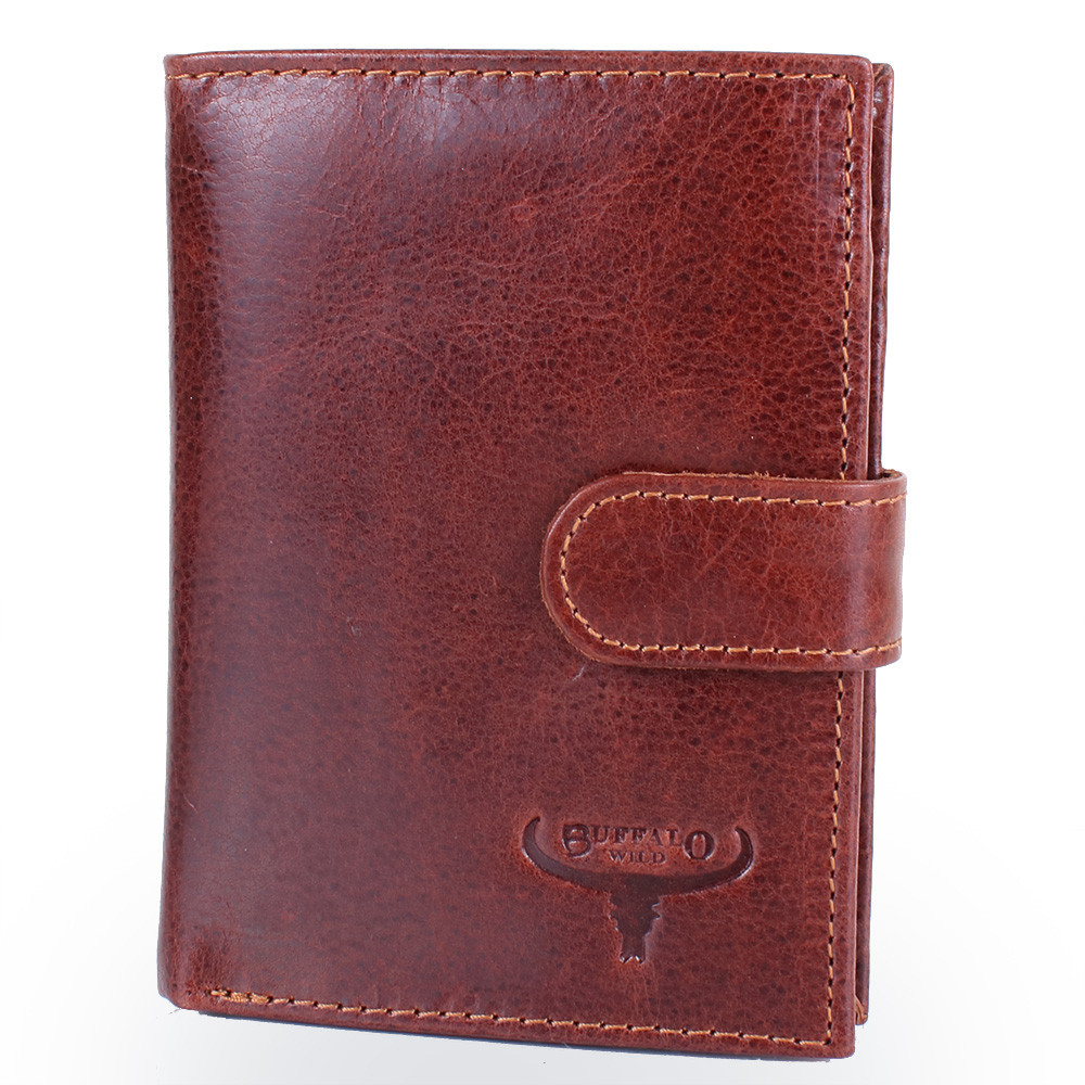 

Мужской кожаный кошелек (DNKD1072L-VTU-brown) Buffalo Wild 12,5х9,5х2,5 см Коричневый 000131901