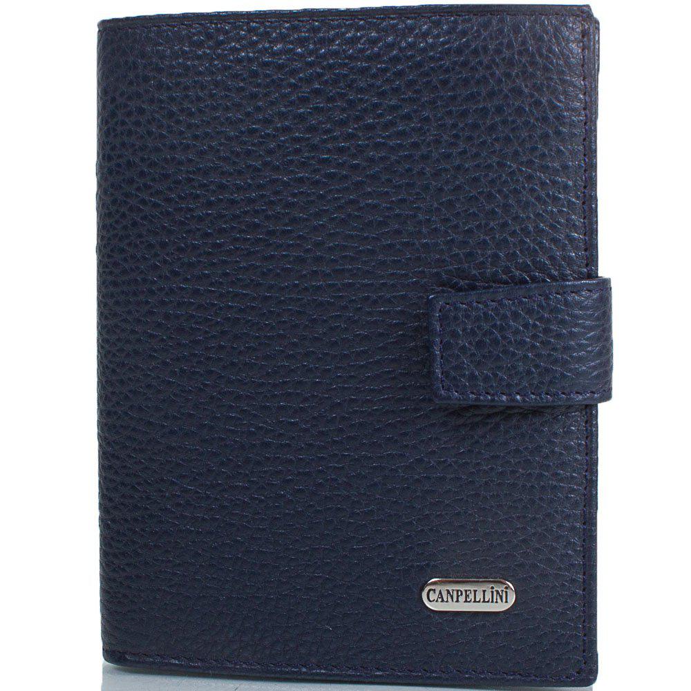 

Мужской кожаный кошелек (SHI506-241) Canpellini 10х13х2 см Синий 000133038