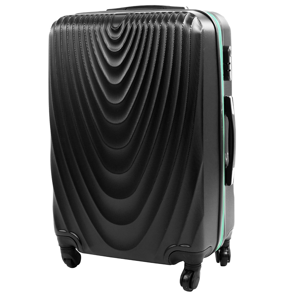 

Чемодан большой на 4-х колесах (RGL663L-black-green) Rogal 47х65х26 см Черный 000131800