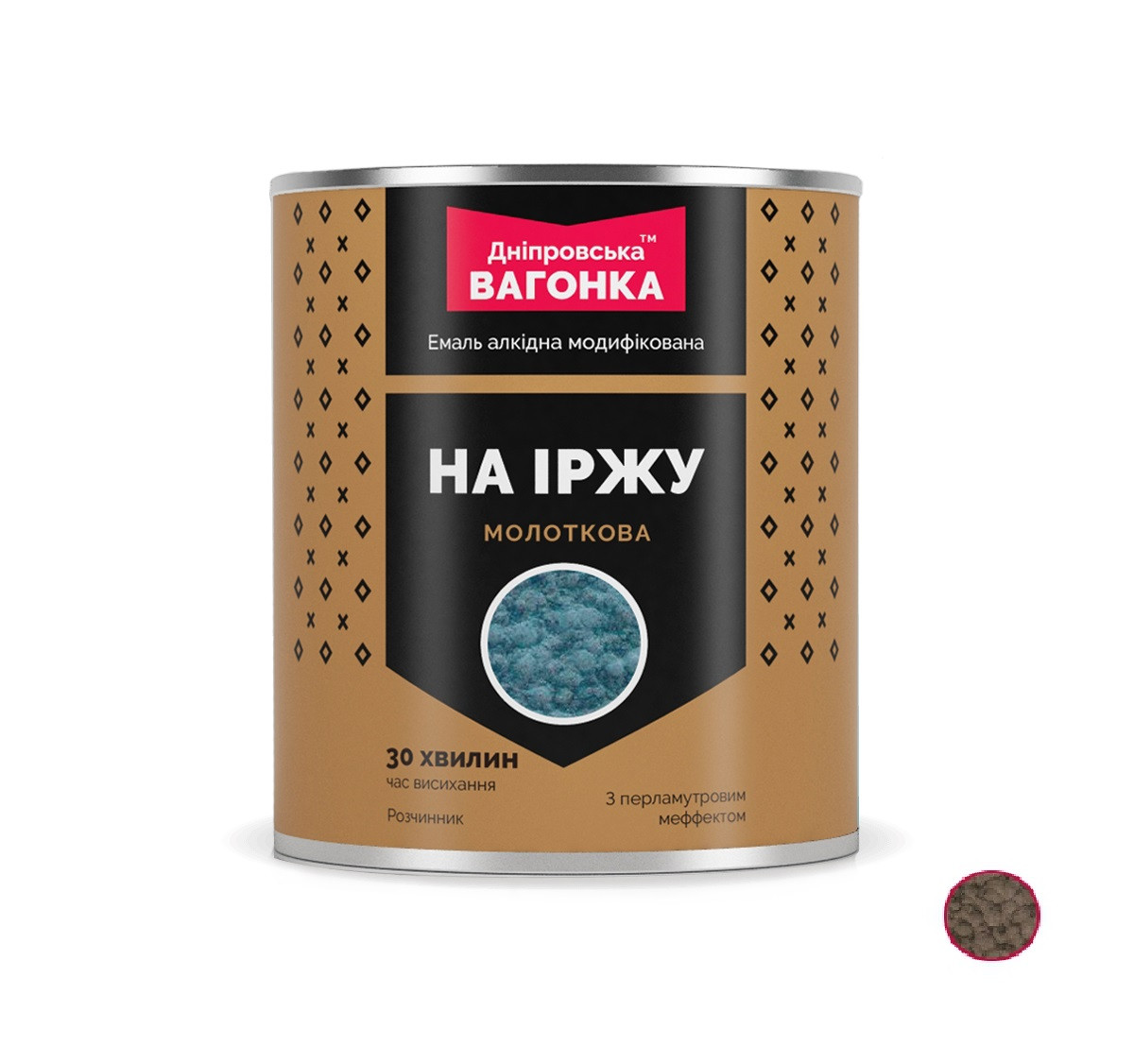 

Молотковая краска Днепровская вагонка Вагонка коричневая 2.5л (IM-13-1)