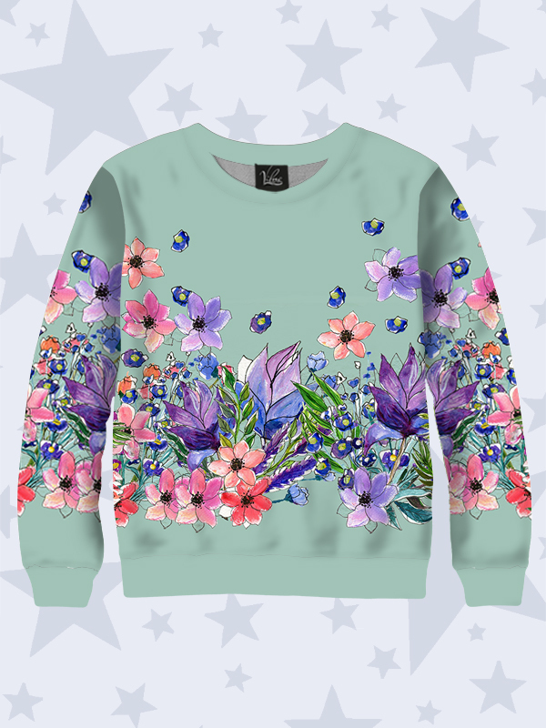 

Детский свитшот Fairytale garden (7721) Vilno 110-116 Разноцветный 000134935