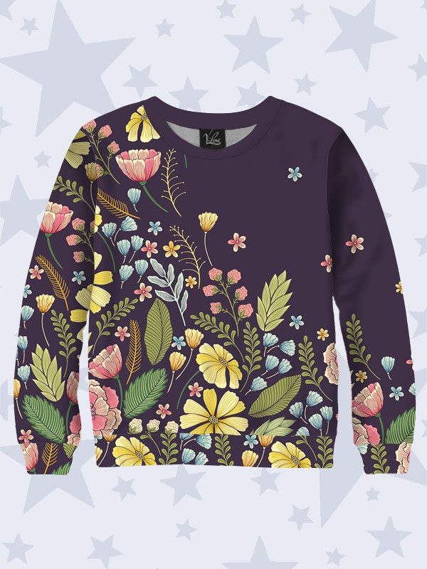 

Детский свитшот Flower garden (7708) Vilno 116-122 Разноцветный 000134879