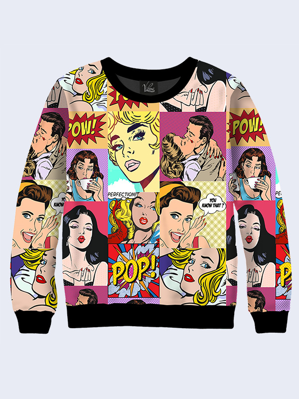 

Женский свитшот Pop art mix (9724) Vilno XL (50) 000136531