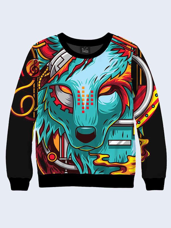 

Мужской свитшот Mechanical wolf (2995) Vilno S 000137934