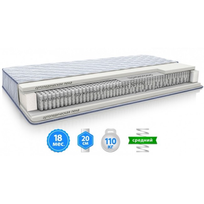 

Матрац Sleep&Fly Silver Edition SELEN 140х190 см