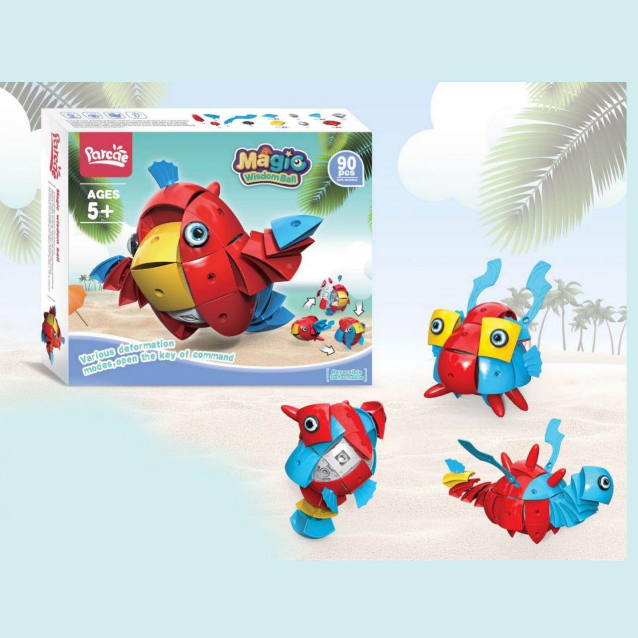 

Магнитный 3D конструктор, Magic Wisdom Ball, 90 деталей, Papagayo, BSK19-T-01