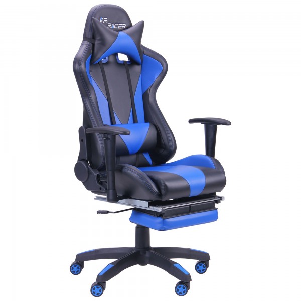 

Геймерское кресло AMF VR Racer Magnus черный/синий