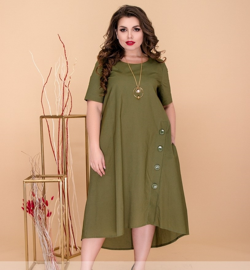 

Платье Exclusive AW-3765 хаки 54