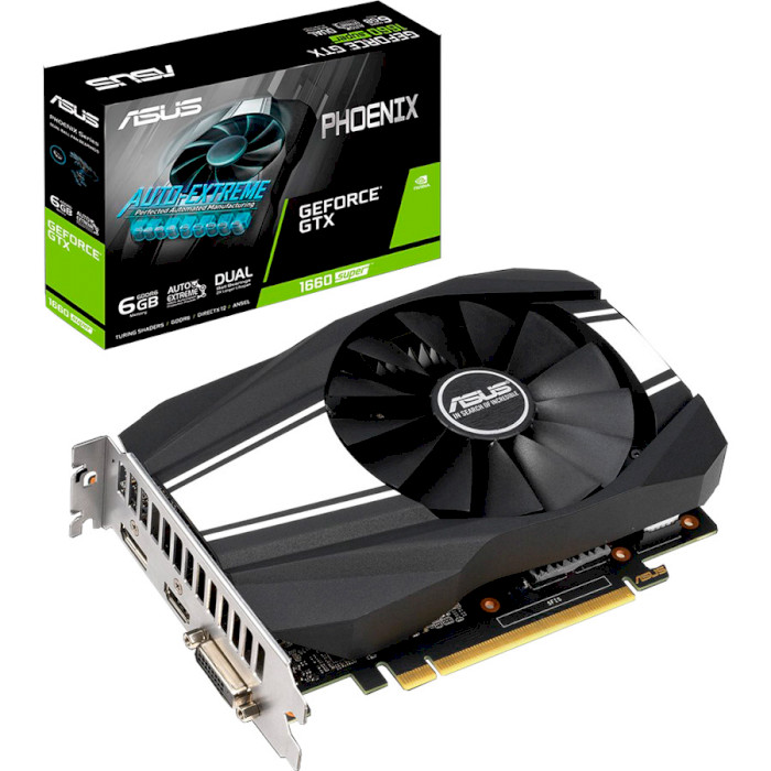 

Видеокарта ASUS GeForce GTX1660 SUPER 6144Mb PHOENIX (PH-GTX1660S-6G)