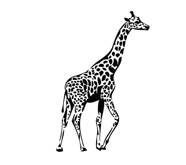 

Стикер в детскую комнату IdeaClock Love giraffe 96х145 см Черный(58788-463)