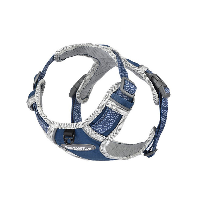 

Шлея для собак TUFF HOUND TH003 Blue L светоотражающая