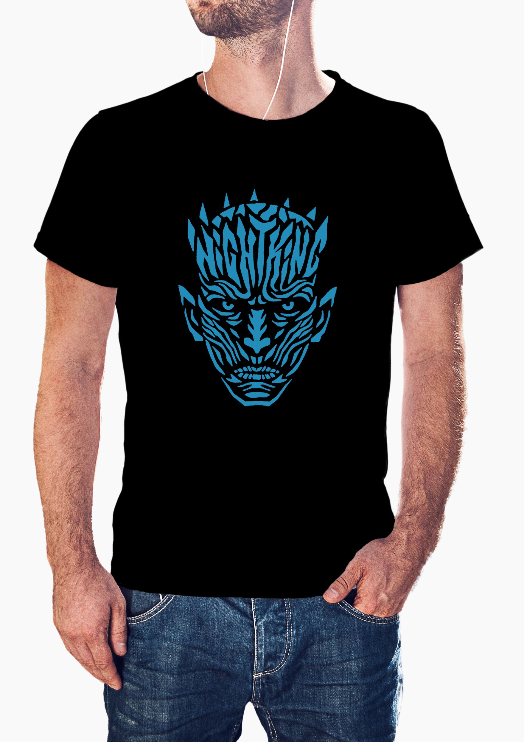

Футболка Stedman ST2000-BLO Night King Game of Thrones Король ночи Игра престолов Черная XXL