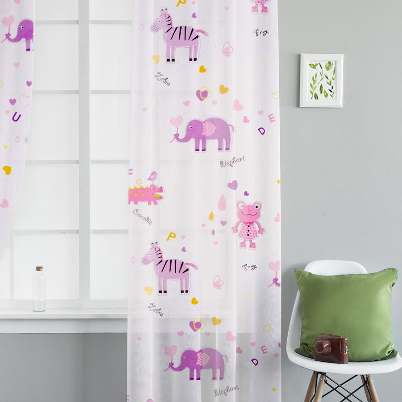 

Тюль для детской комнаты TT107910 Time Textile 400х270 см Розово-фиолетовый