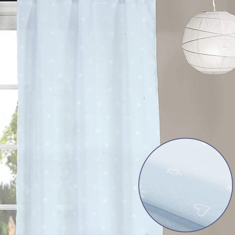 

Тюль для детской комнаты TT160943 Time Textile 300х295 см Голубой